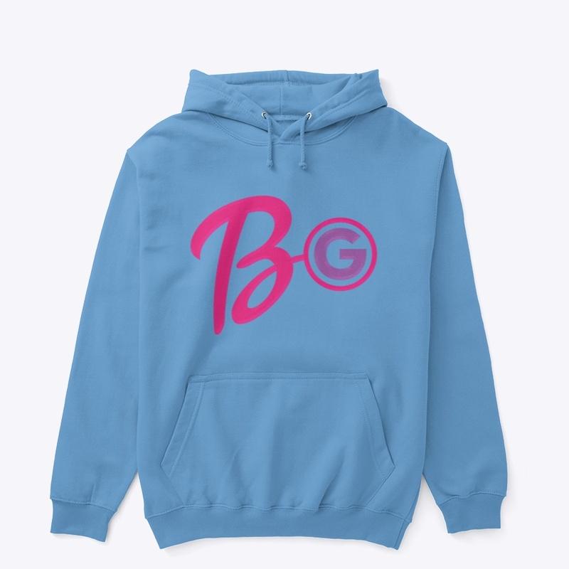 ken doll barb blue bg logo hoodie 